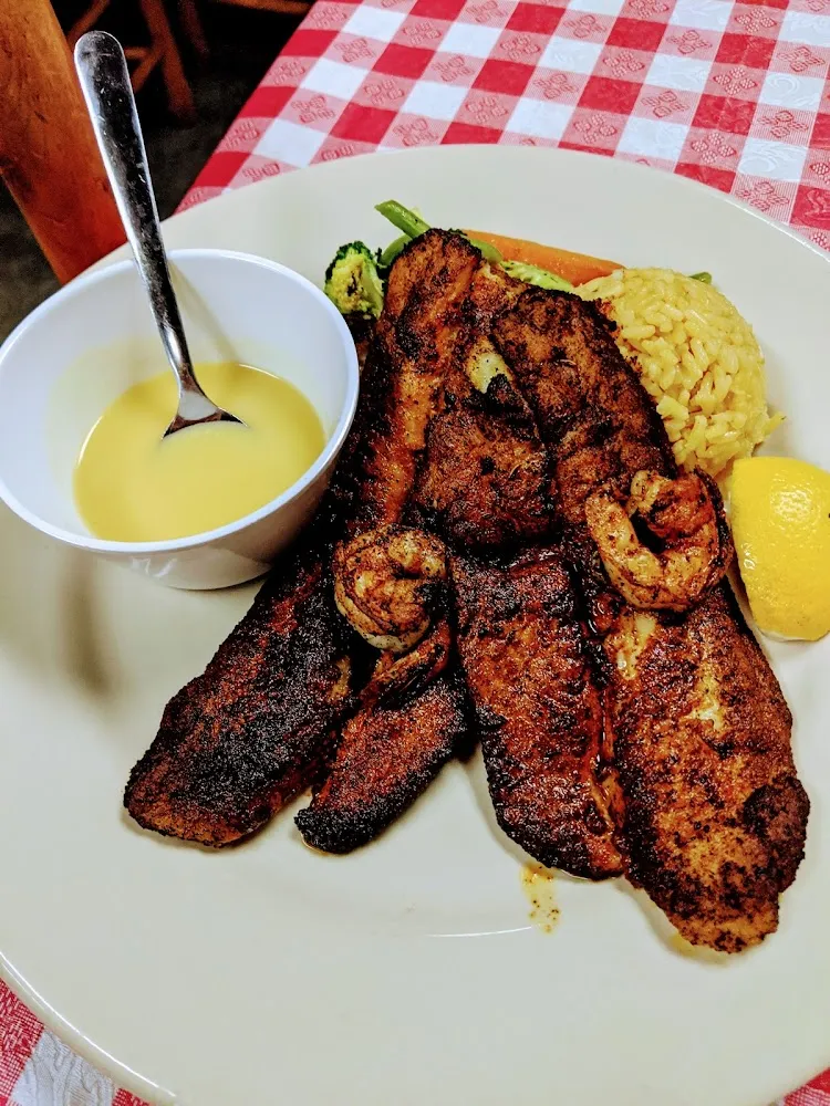 Blackened Catfish Dinner